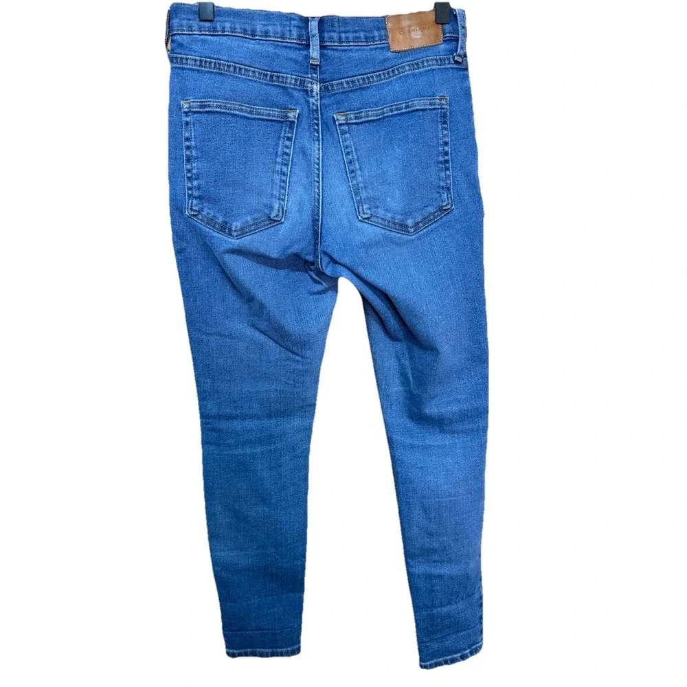 Everlane‎ Jeans Womens 27 Ankle Cotton Stretch Medium Wash Pockets Logo EUC